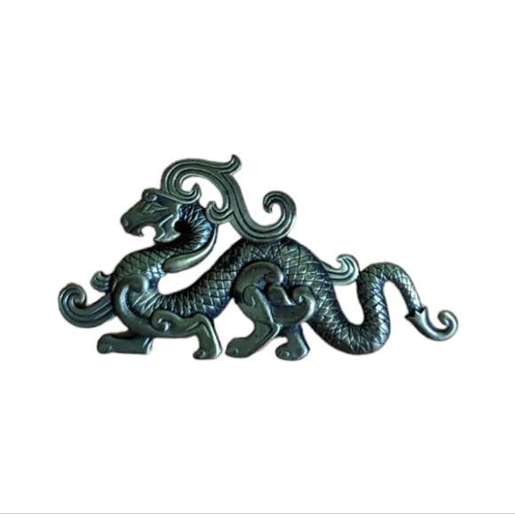 Bronze Dragon Brooch - Picture 1 of 5
